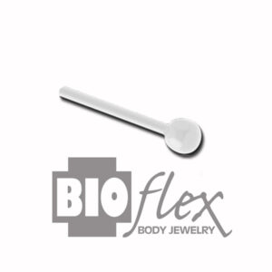 Bioflex straight fixed bead eyebrow bar